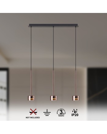 TONIC * COLGANTE 3L LINEA - GX53 - COBRE